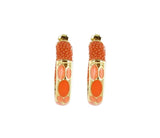 Saphira Hoops Painted Dots Small