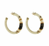 Big Hoops Saphira Beads 2 Tone
