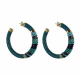 Big Hoops Saphira Beads 2 Tone
