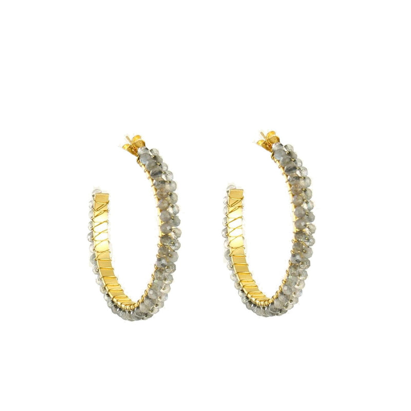 Gemstone Hoops