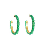 Gemstone Hoops